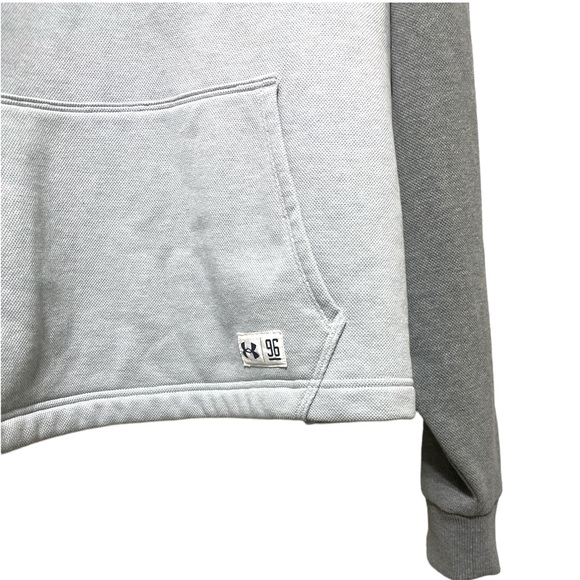Under Armour Women's Grey Playback Fleece Oversized ¼ Zip Pullover Size XL - Picture 4 of 6